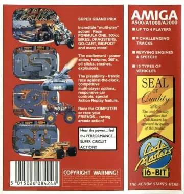 Super Grand Prix box cover back